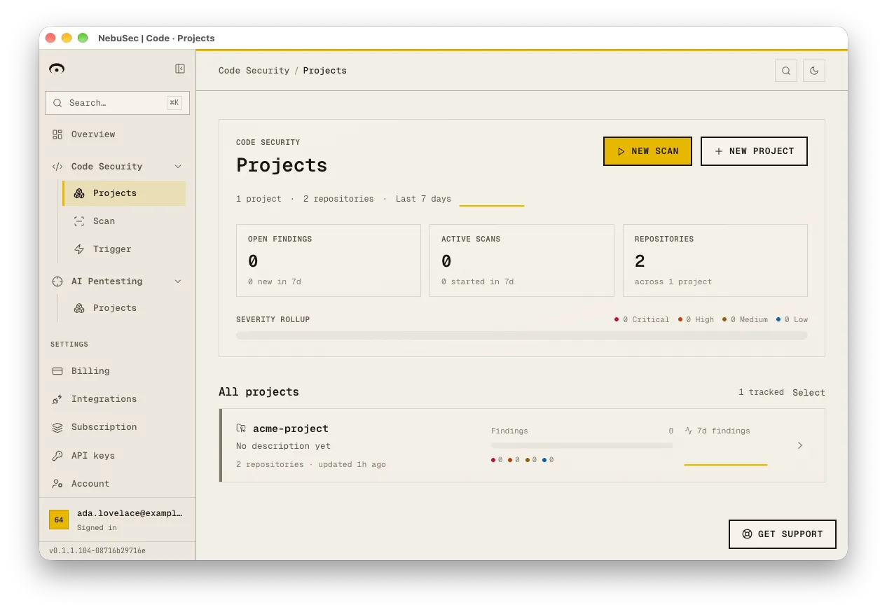 Start with Projects